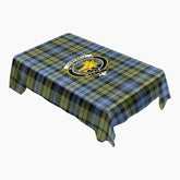 Campbell Faded Tartan Crest Tablecloth